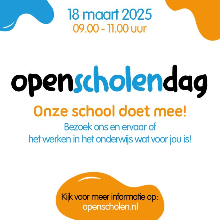 Openscholendag 18 maart 2025